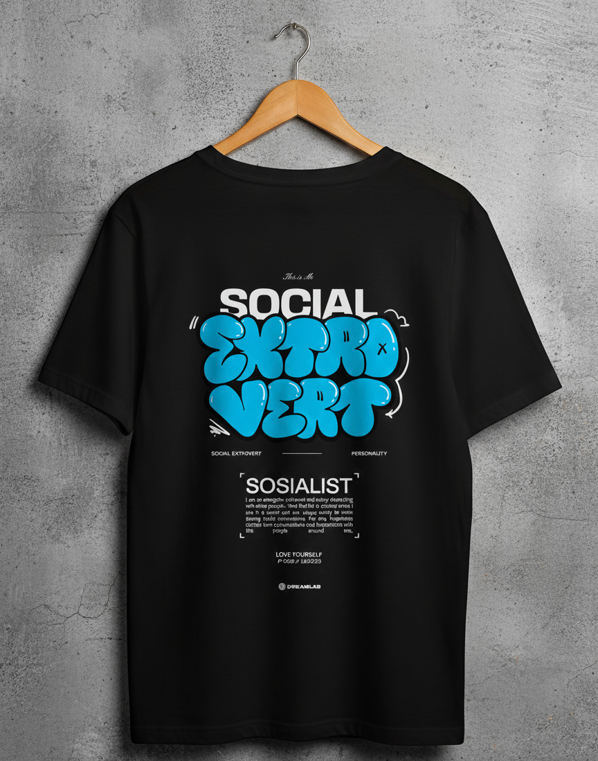 Printed Extrovert T -Shirt