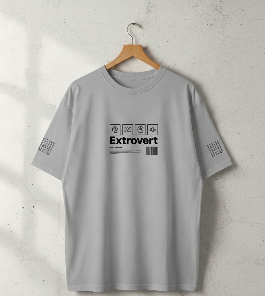 Printed Extrovert T -Shirt