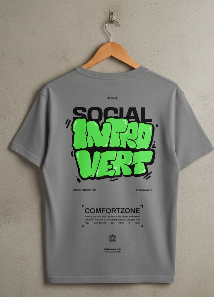 Printed Introvert T -Shirt
