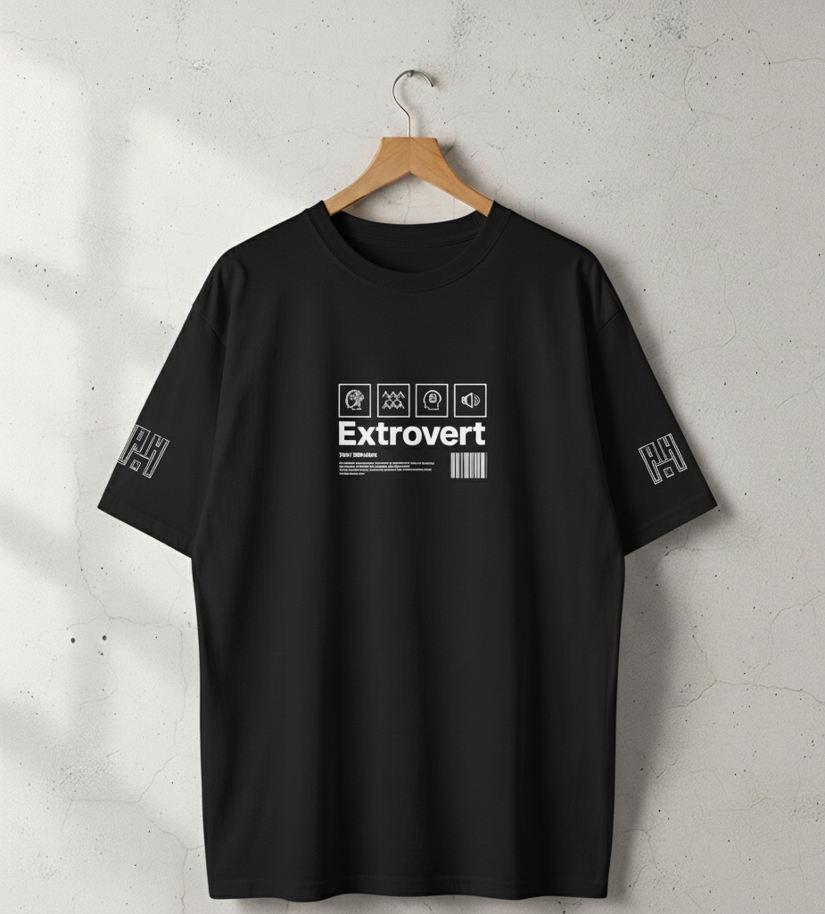 Printed Extrovert T -Shirt