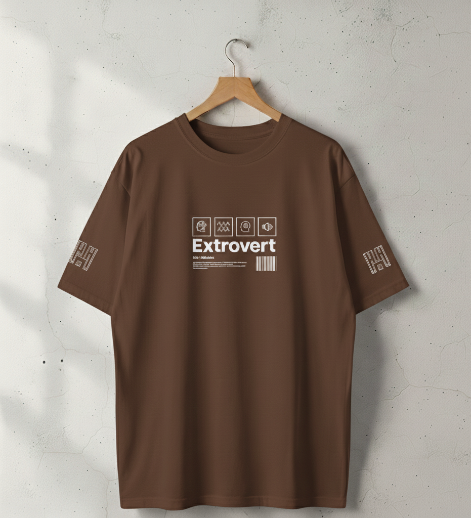 Printed Extrovert T -Shirt