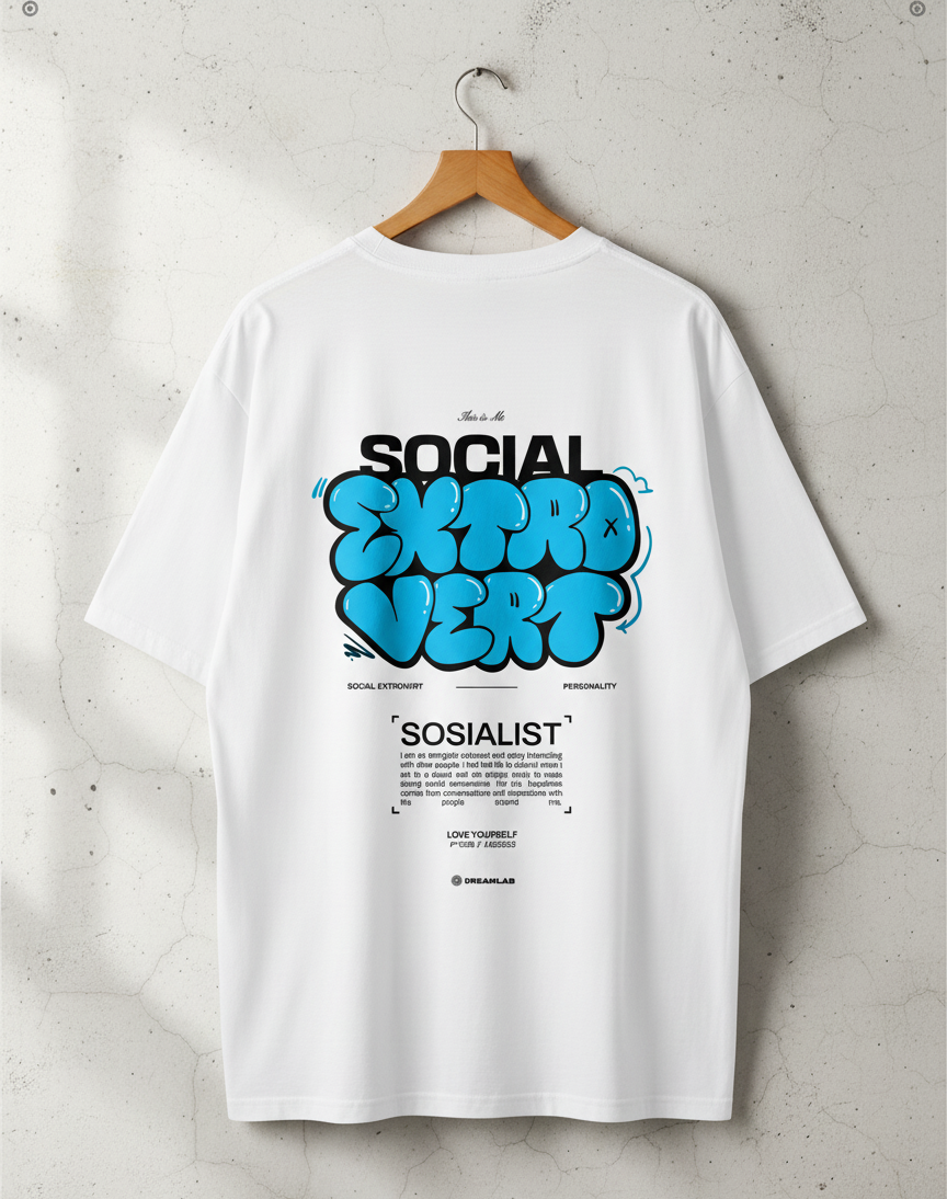 Printed Extrovert T -Shirt