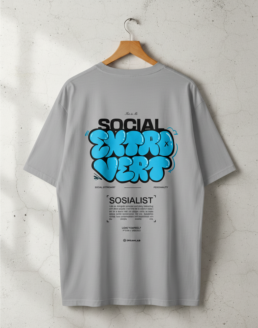 Printed Extrovert T -Shirt