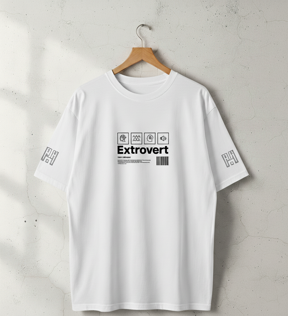 Printed Extrovert T -Shirt