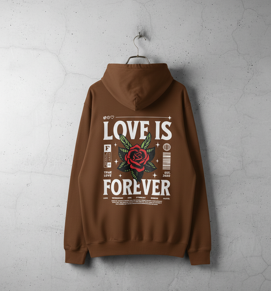 Love is Forever Printed Hoodies