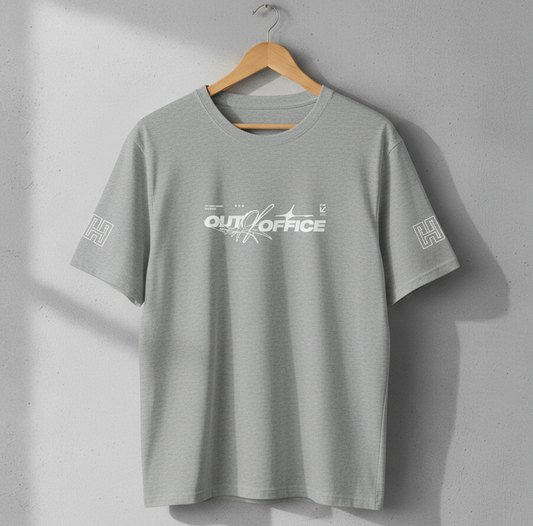 Out of Office Calligraphy Oversized T-Shirt