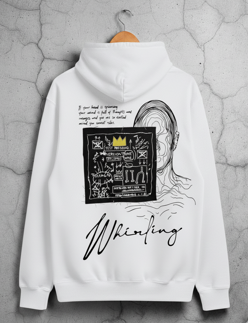 Whirling Printed Hoodies