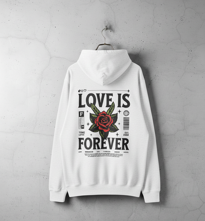 Love is Forever Printed Hoodies
