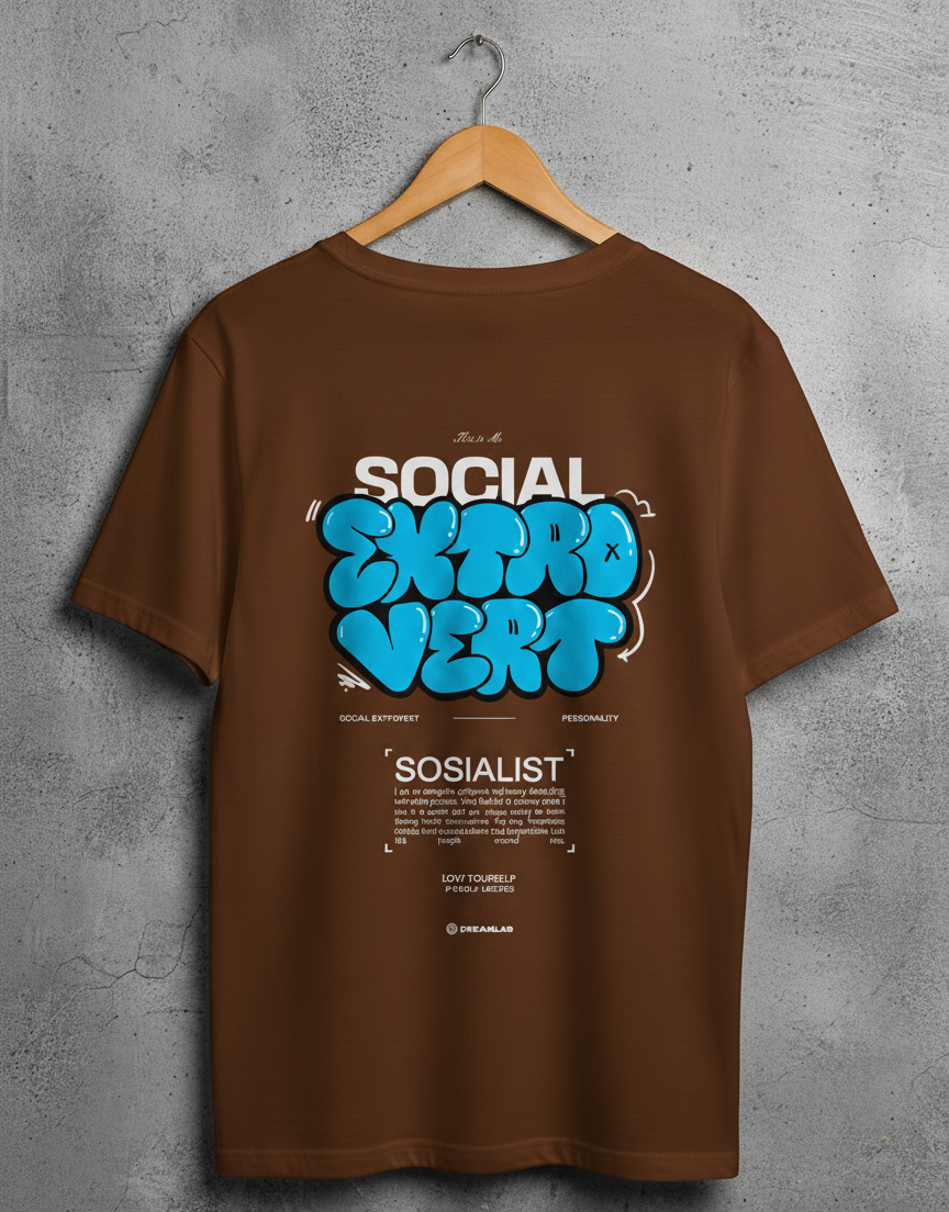 Printed Extrovert T -Shirt