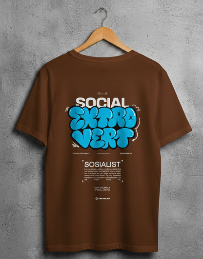 Printed Extrovert T -Shirt