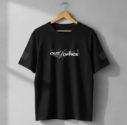 Out of Office Calligraphy Oversized T-Shirt