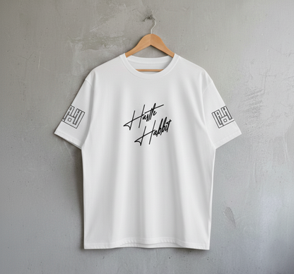 Hustle Habbit Oversized Printed T-Shirt