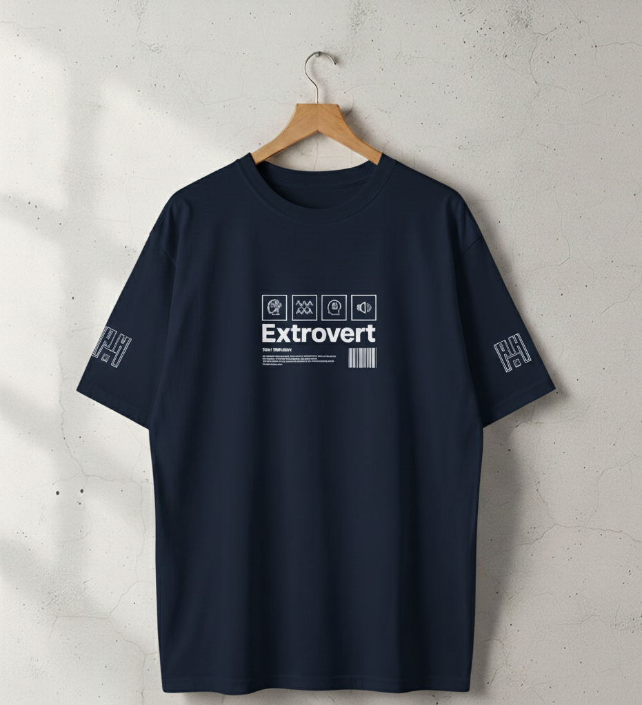 Printed Extrovert T -Shirt