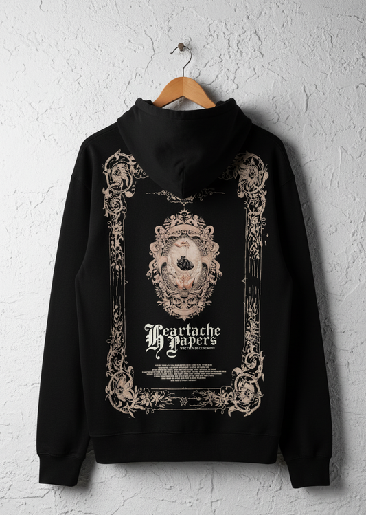 Heartache Papers Printed Hoodies