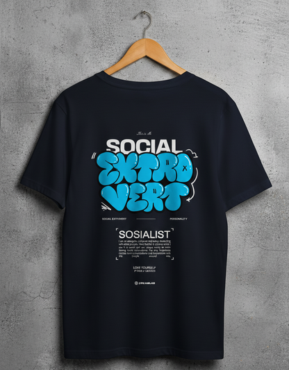 Printed Extrovert T -Shirt