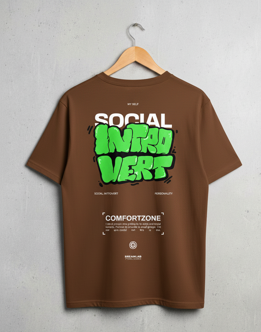 Printed Introvert T -Shirt