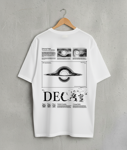 Black Hole Calligraphy Oversized T-Shirt