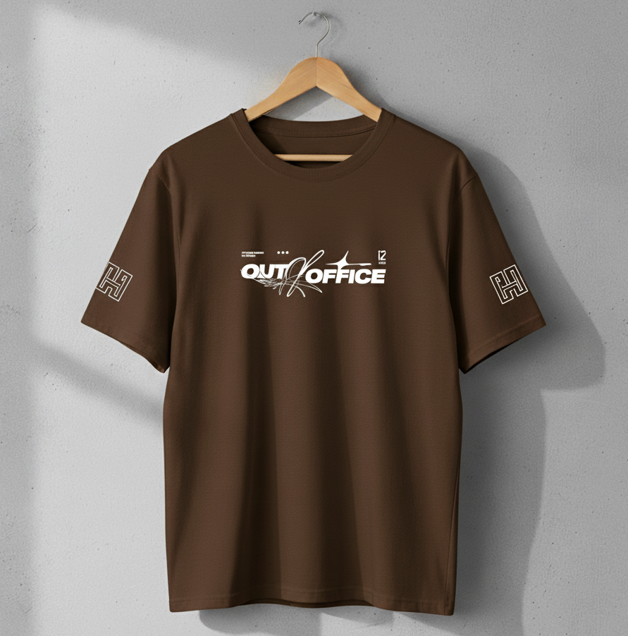 Out of Office Calligraphy Oversized T-Shirt